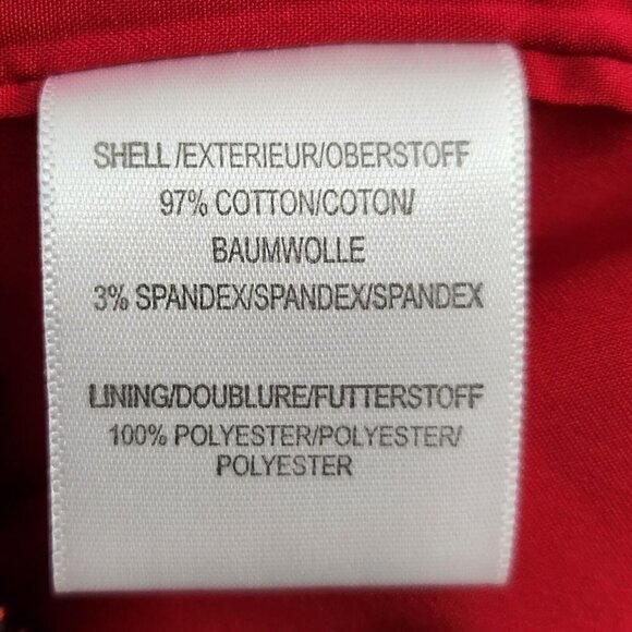 Belle Badgley Mischka Dress 2 Red Pink Ikat Sheath Fit & Flare Embellished - Picture 9 of 11